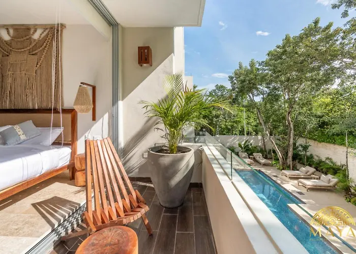 Сasa de vacaciones Nhoa 209b Lux 1br Pool View In Aldea Zama *